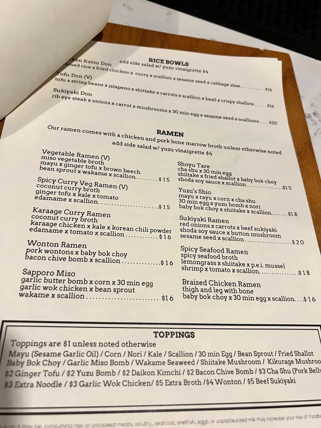 Menu 4