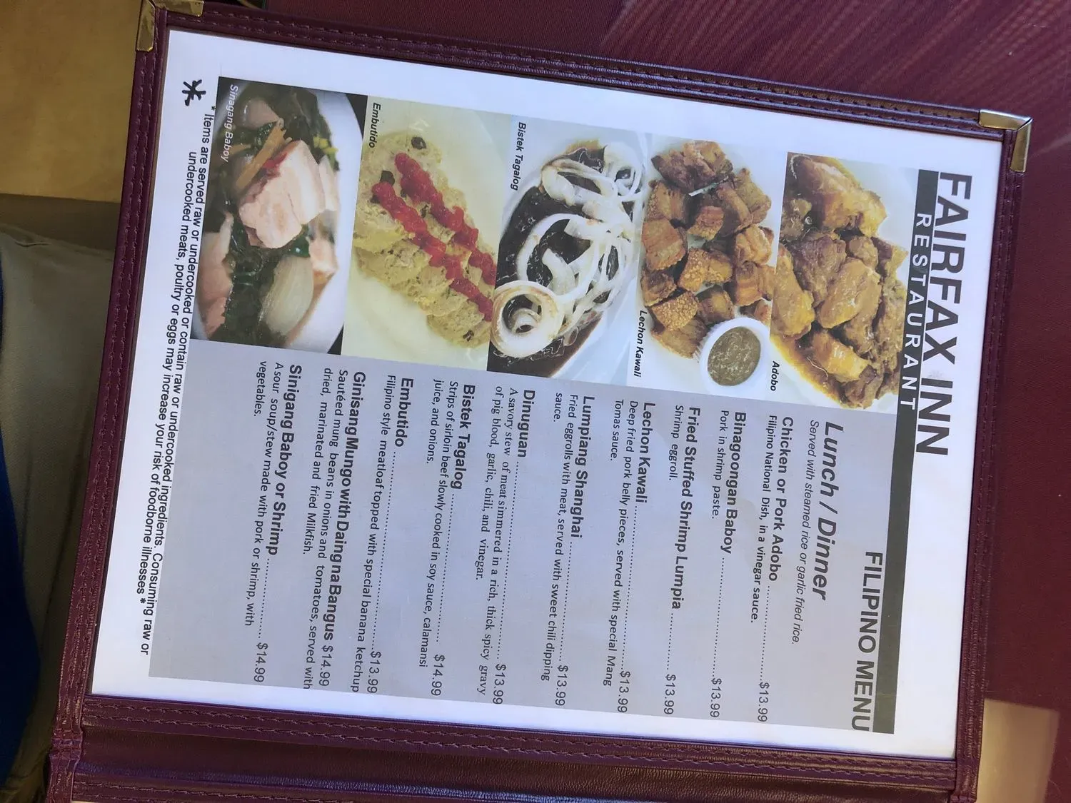 Menu 6