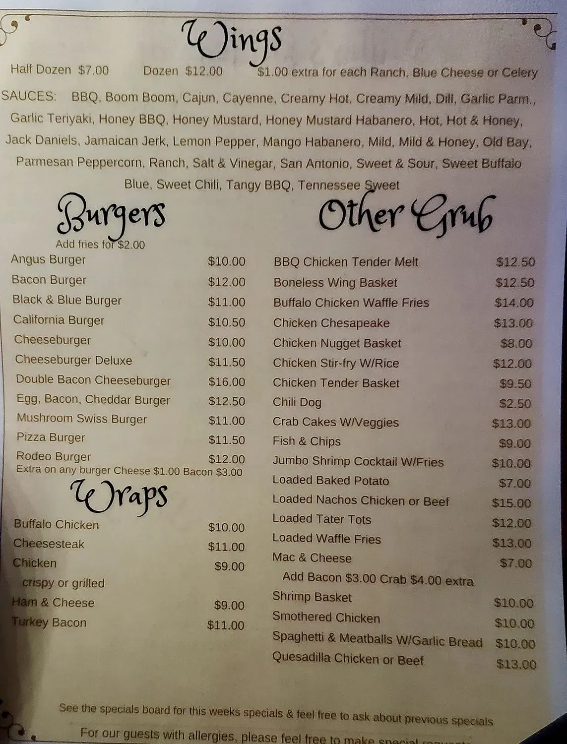 Menu 2