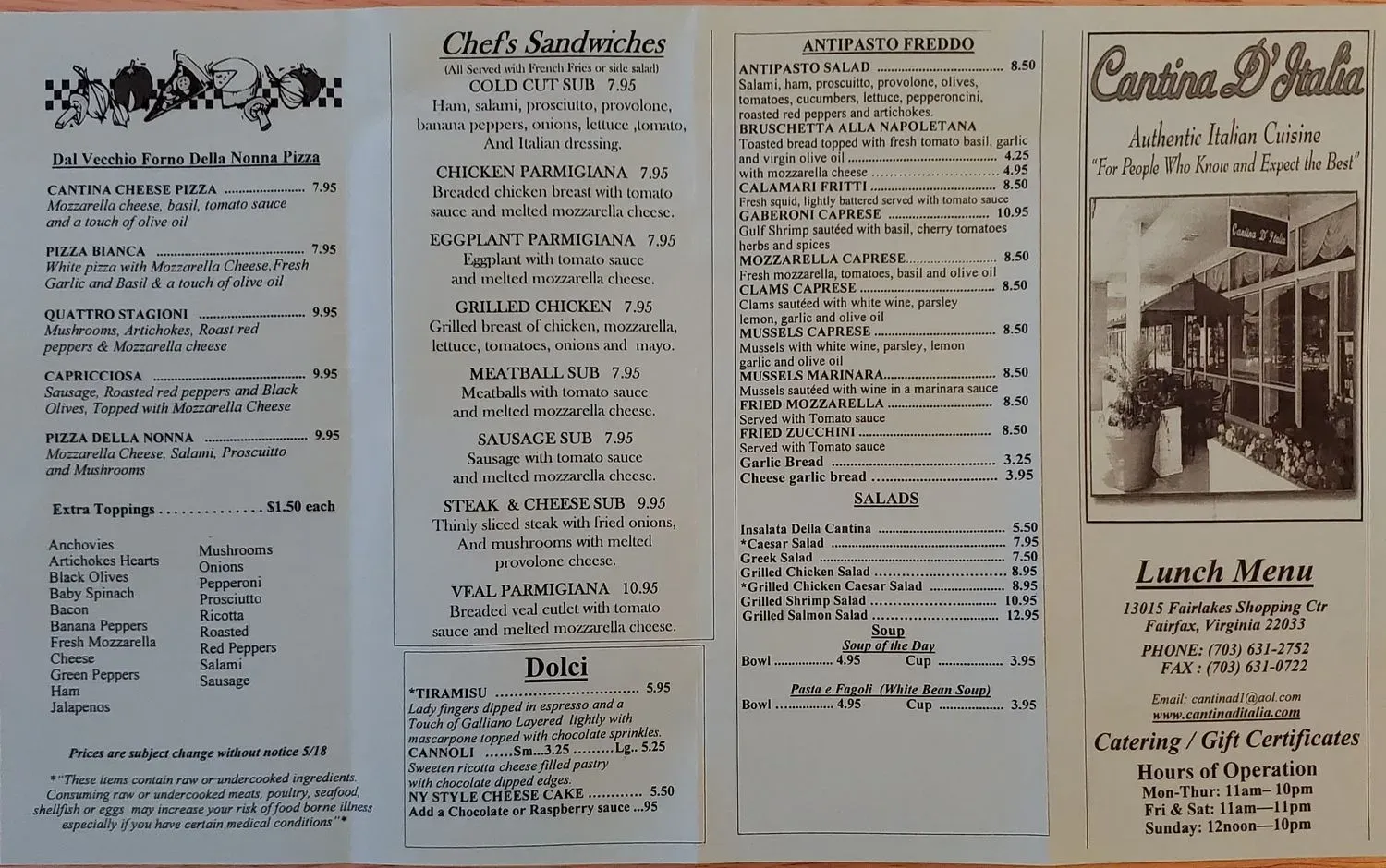 Menu 1