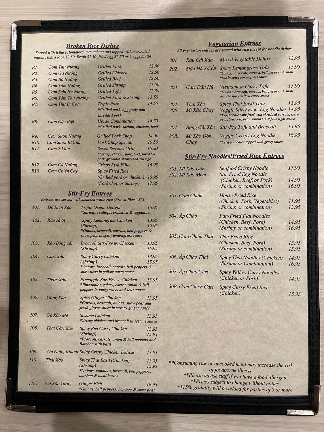 Menu 4