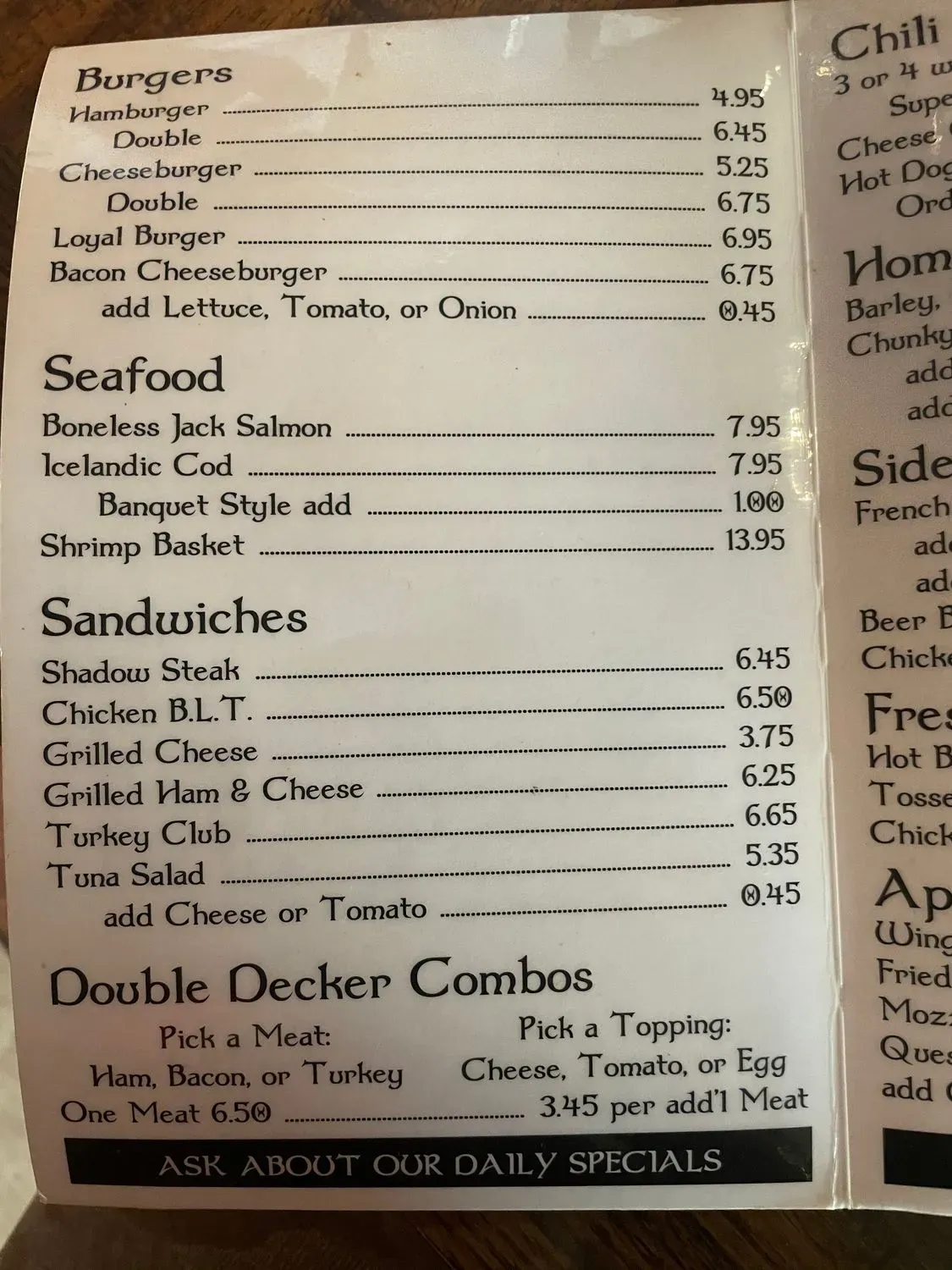 Menu 1