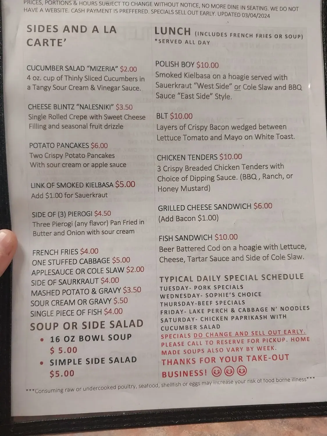 Menu 5