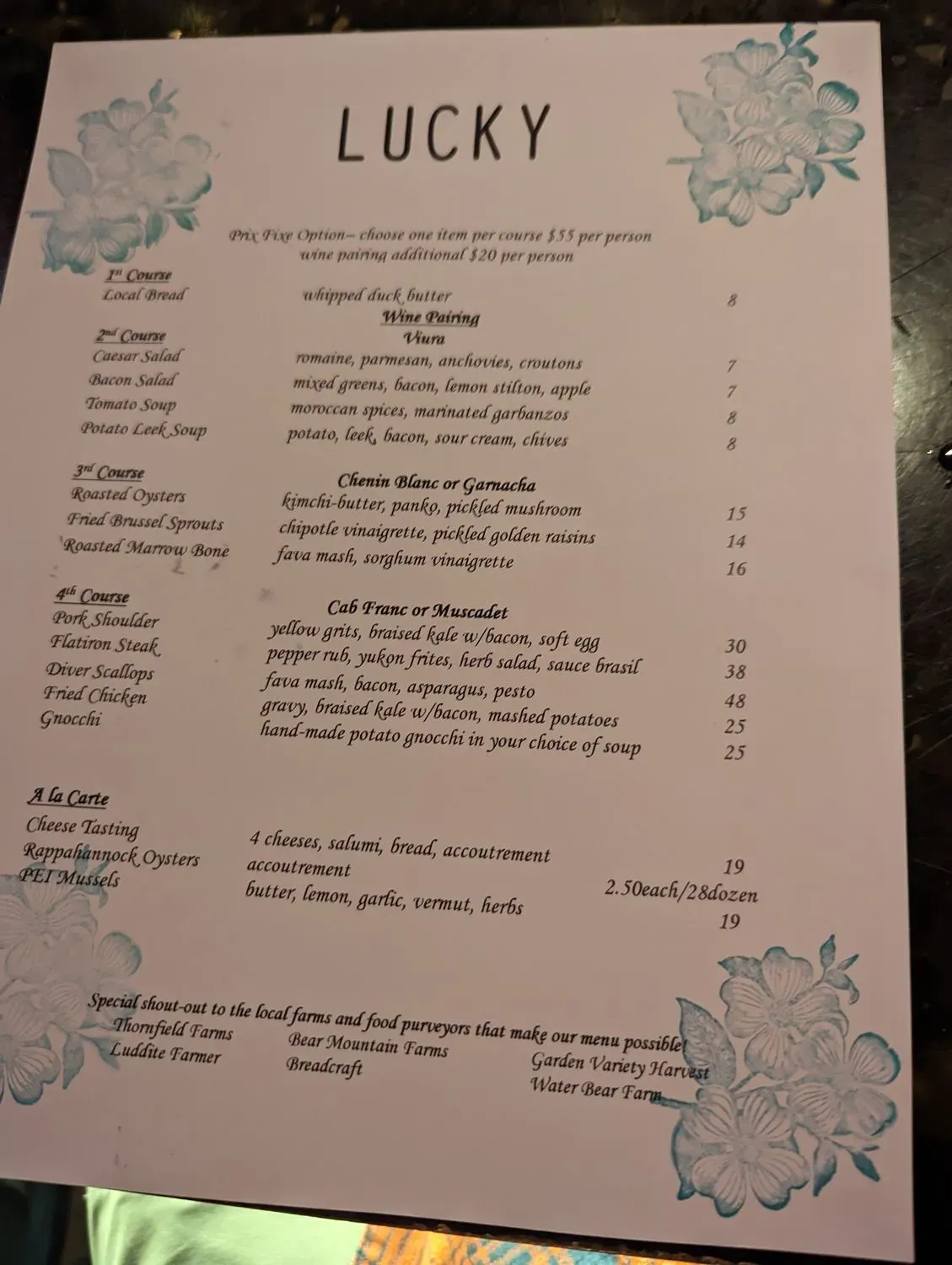 Menu 6