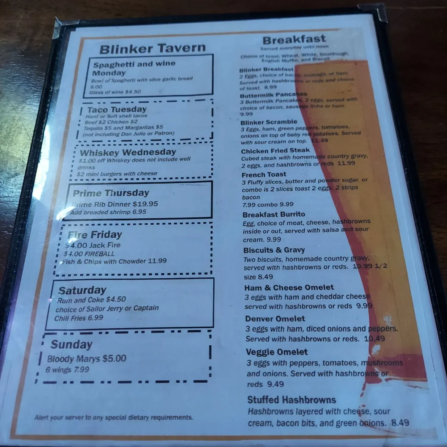 Menu 5