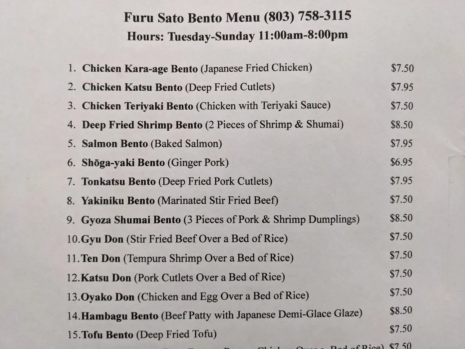 Menu 2