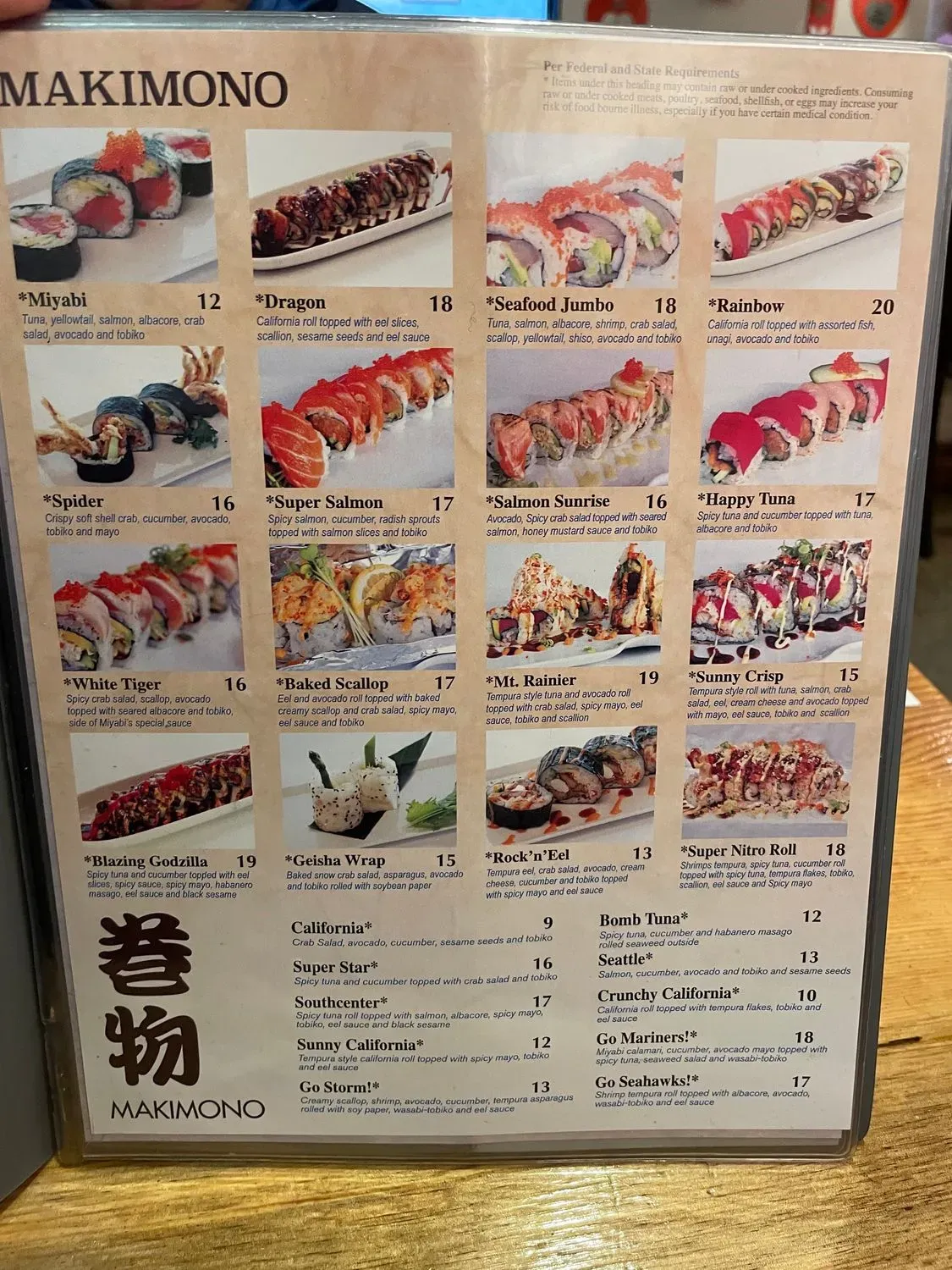 Menu 6