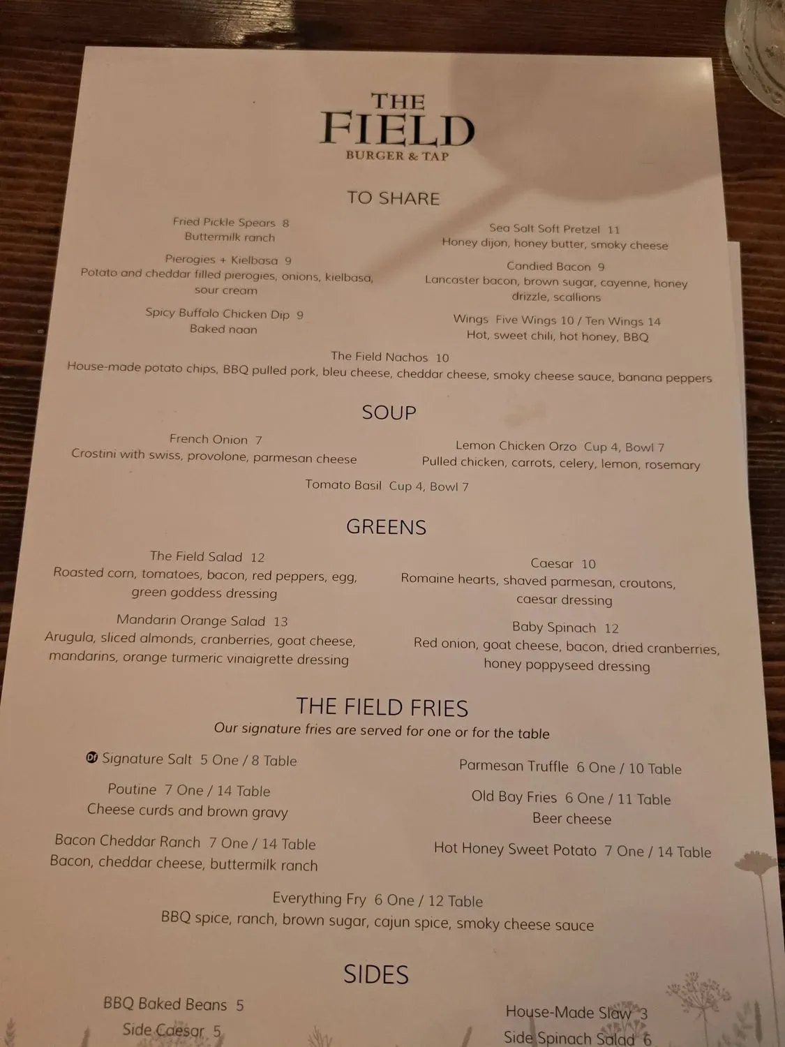 Menu 5