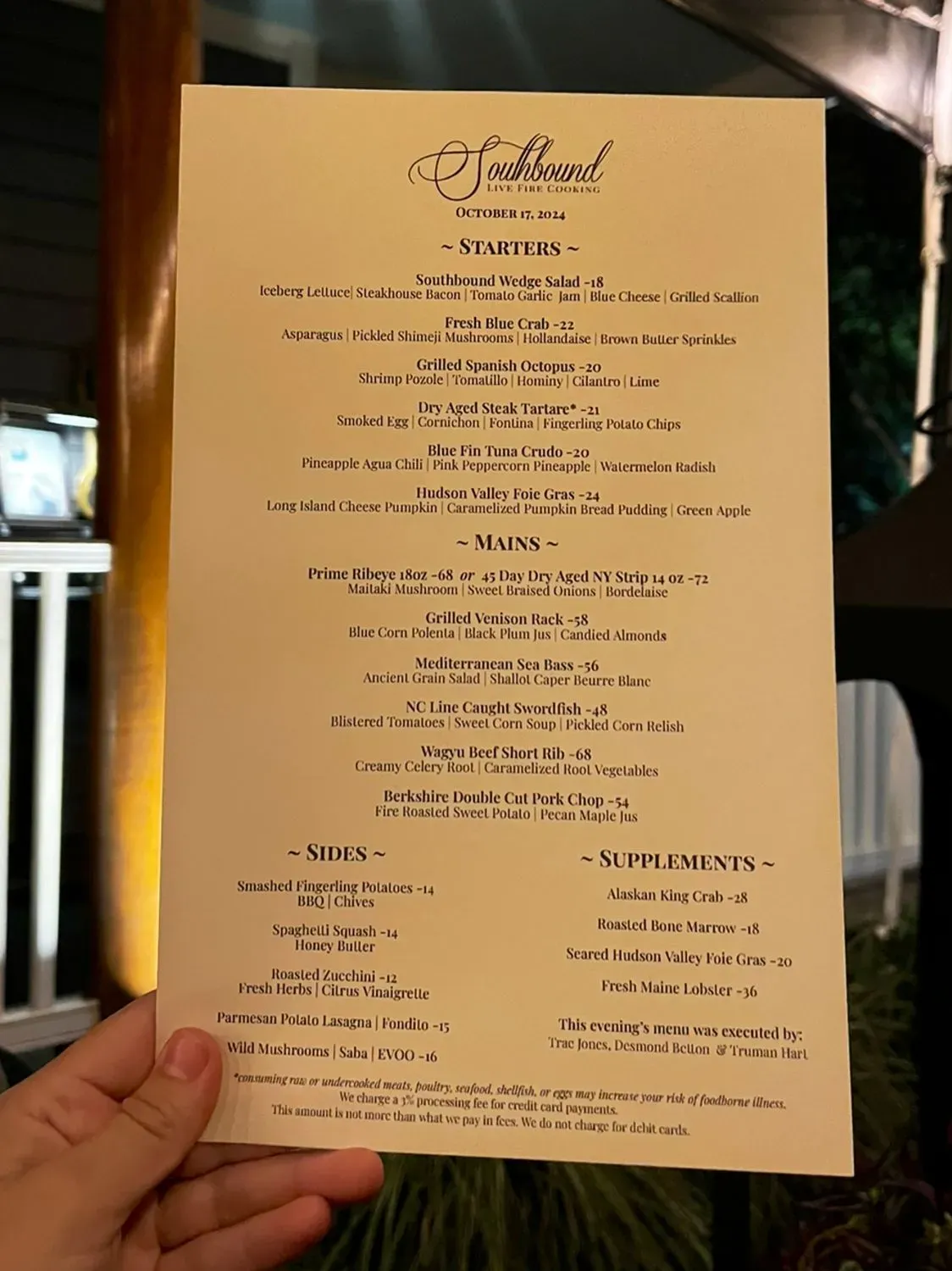 Menu 5