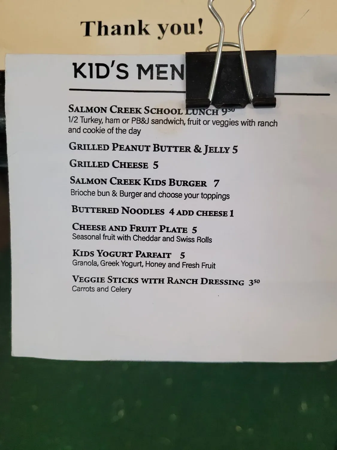 Menu 2