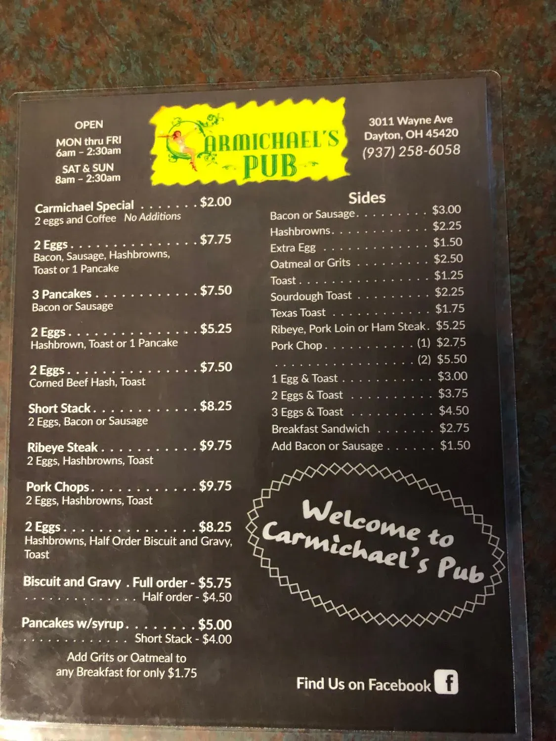 Menu 1