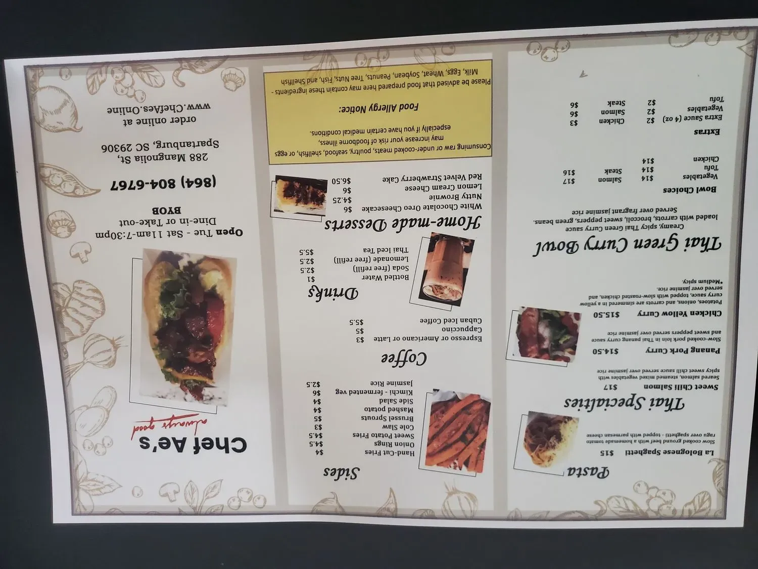 Menu 2