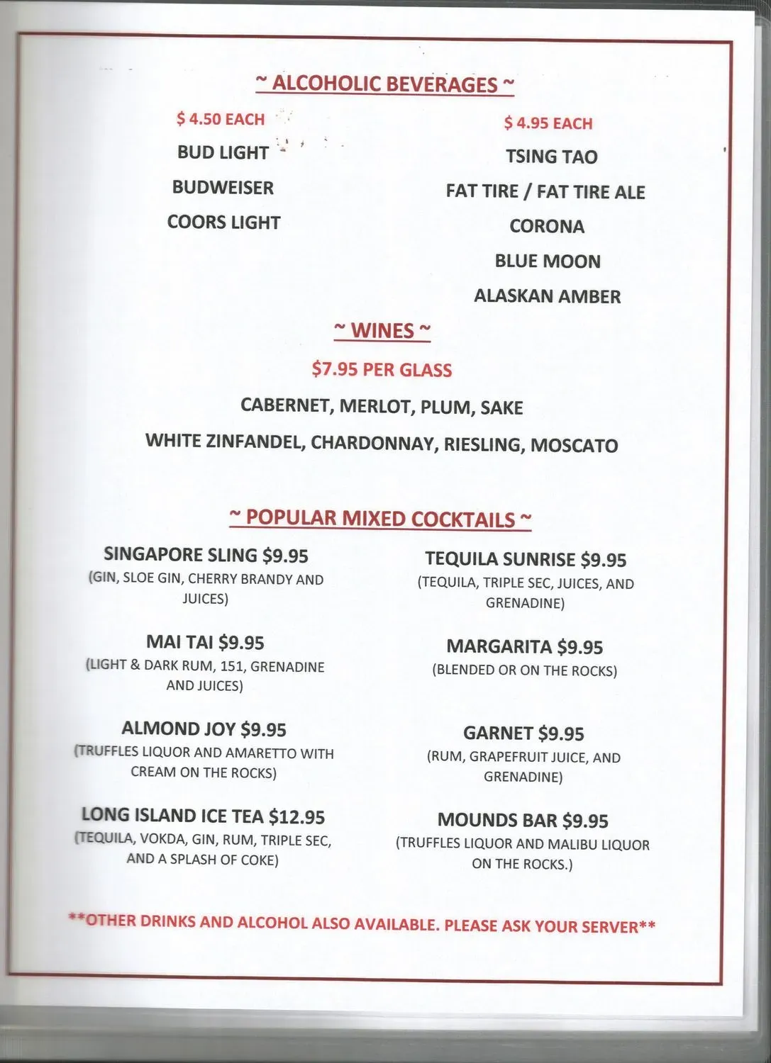 Menu 2