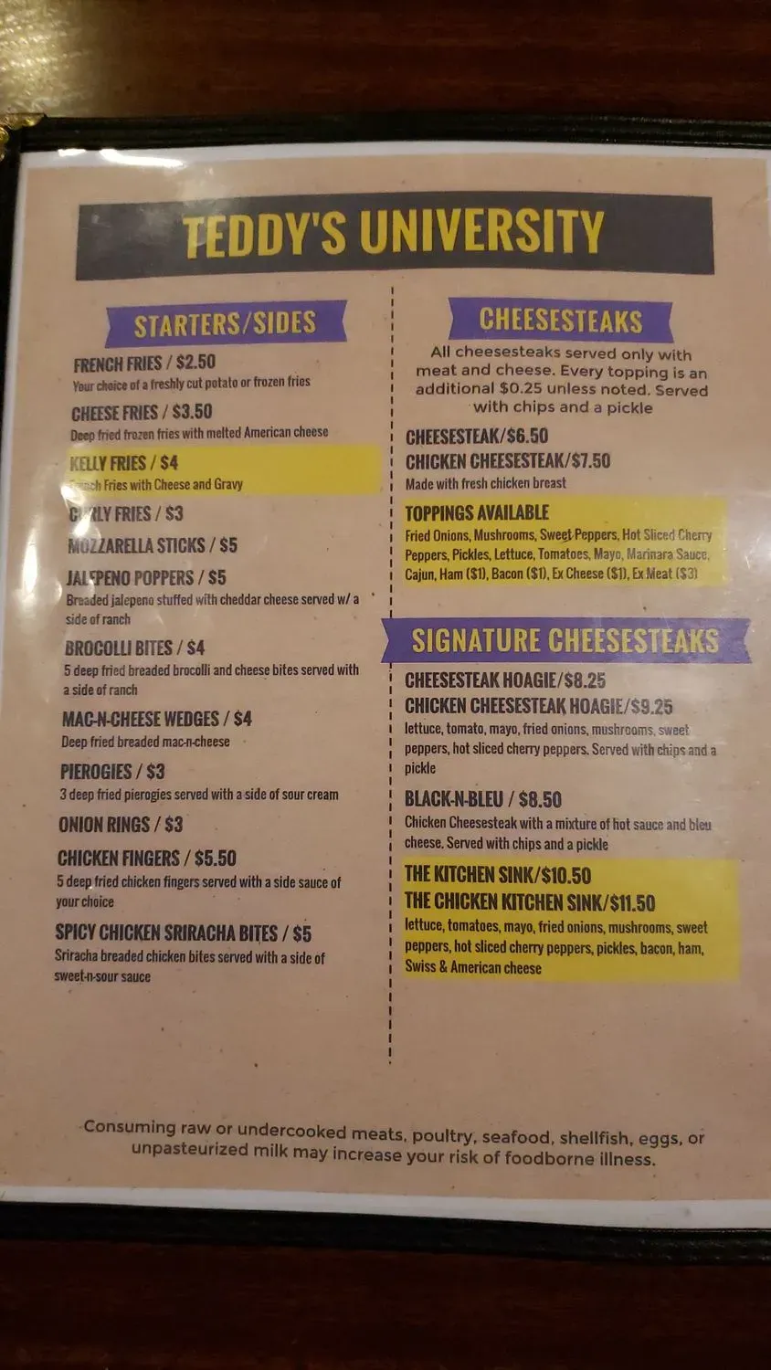 Menu 5