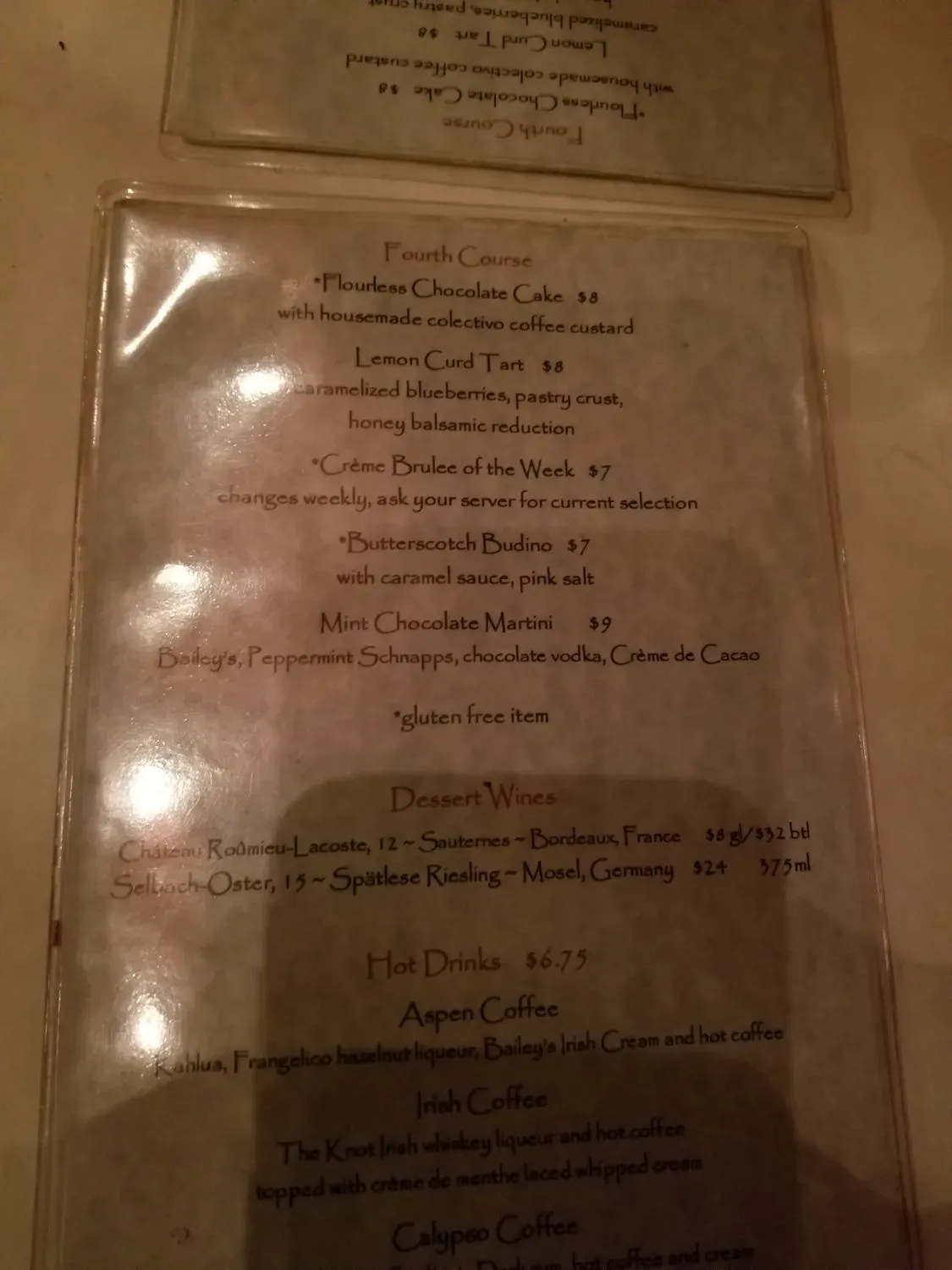 Menu 6