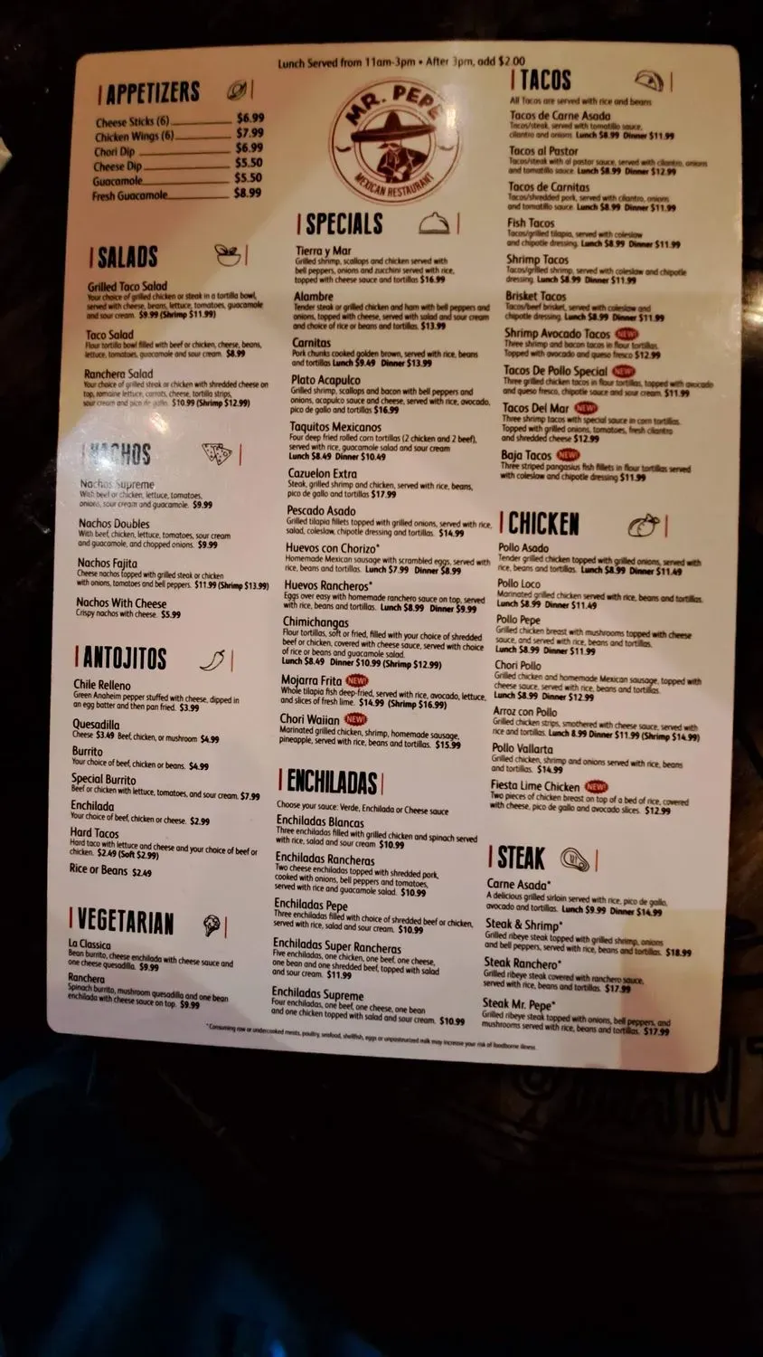 Menu 2