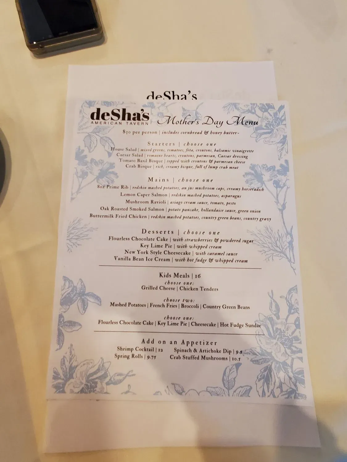 Menu 6