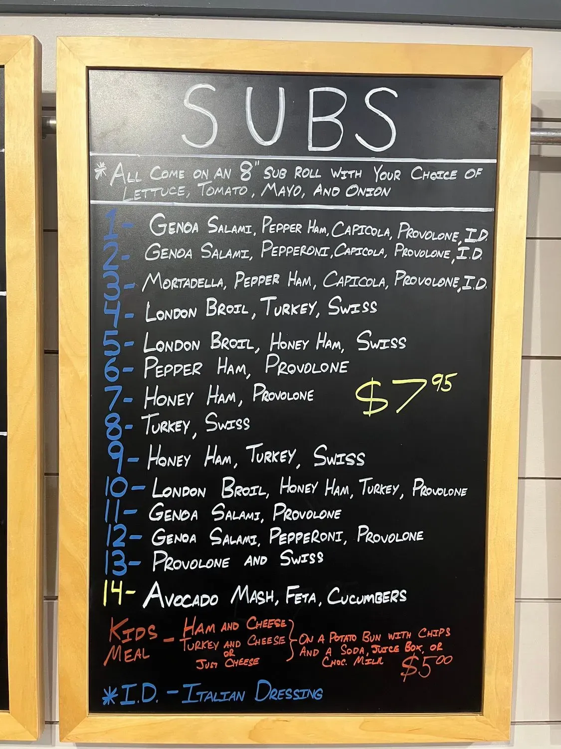 Menu 1