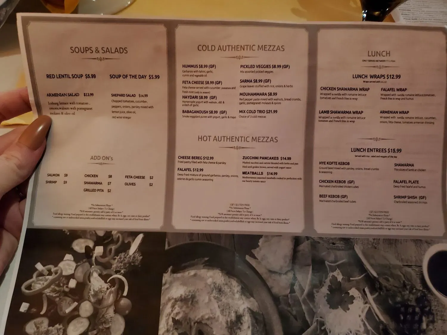 Menu 1