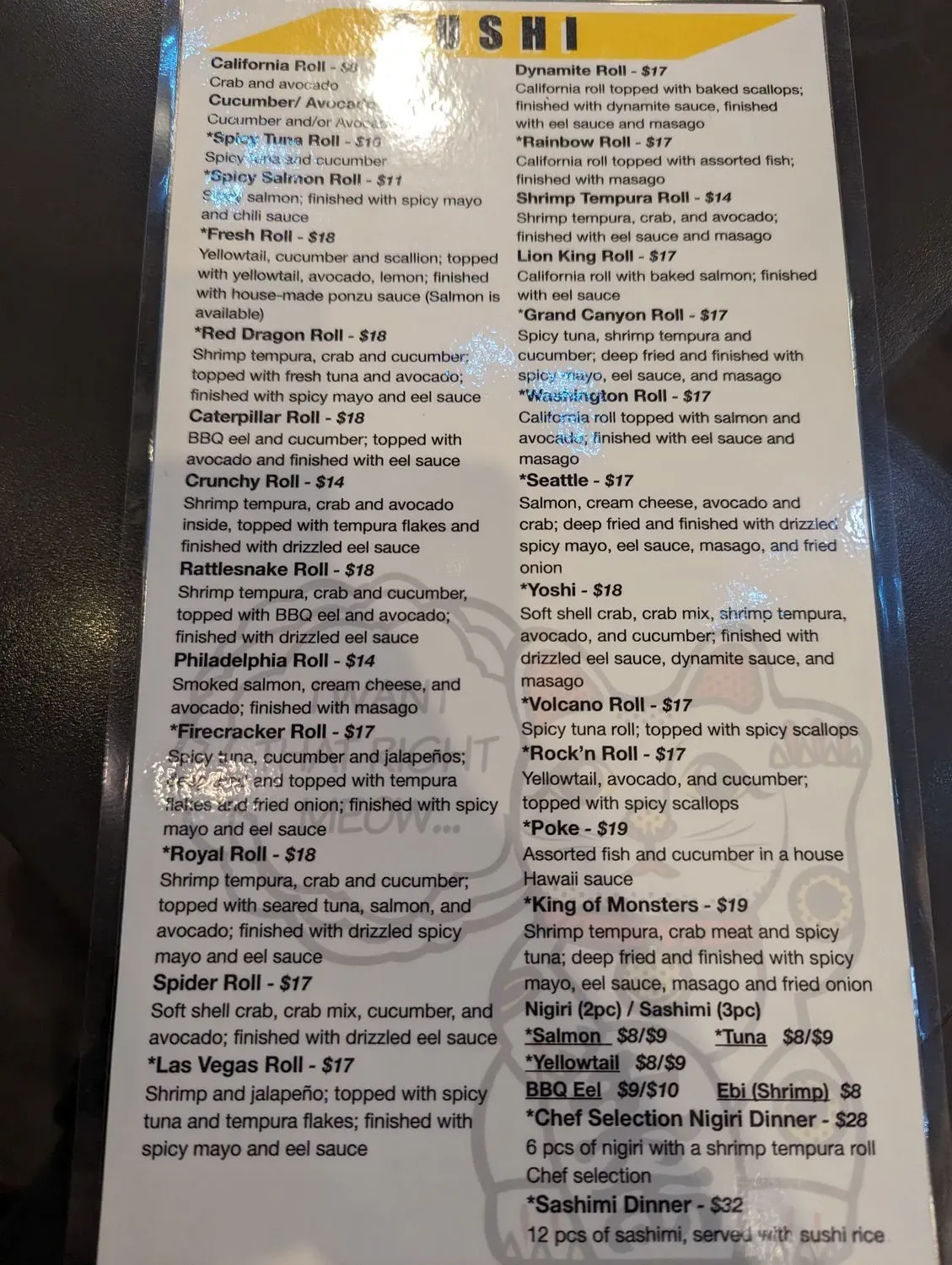 Menu 5