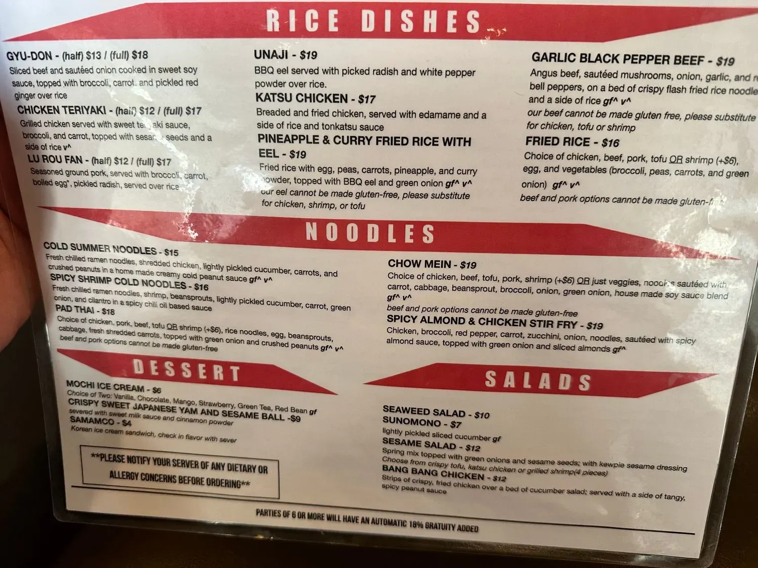 Menu 6