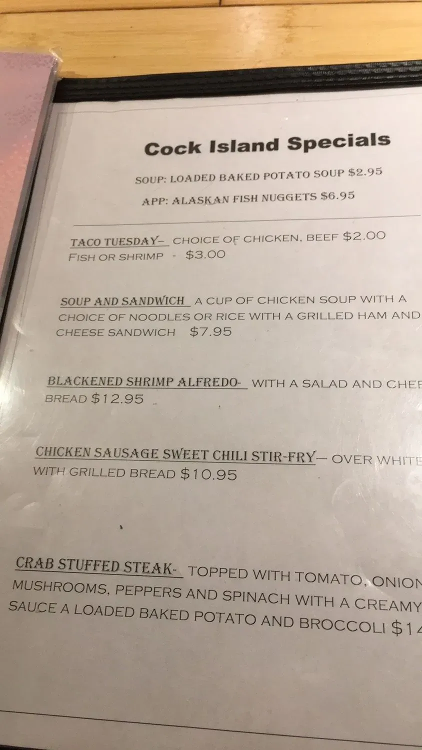 Menu 2