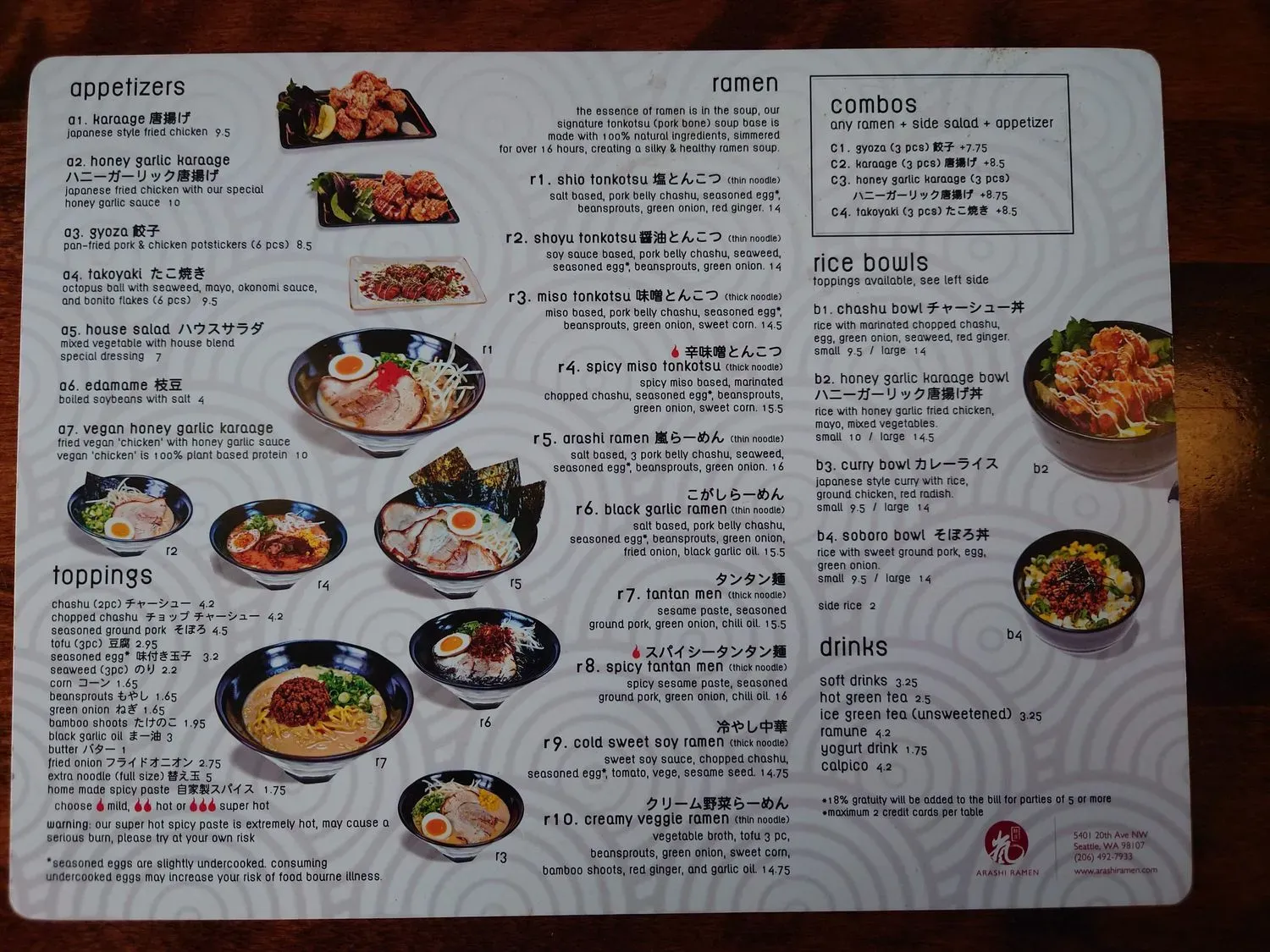 Menu 5