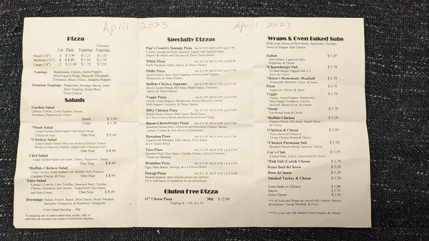 Menu 2