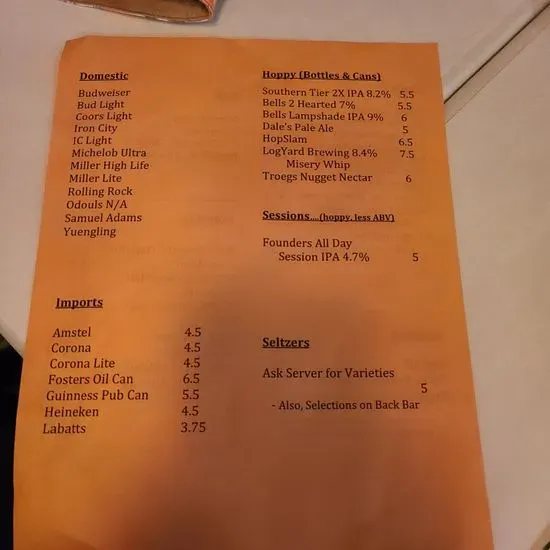 Menu 2