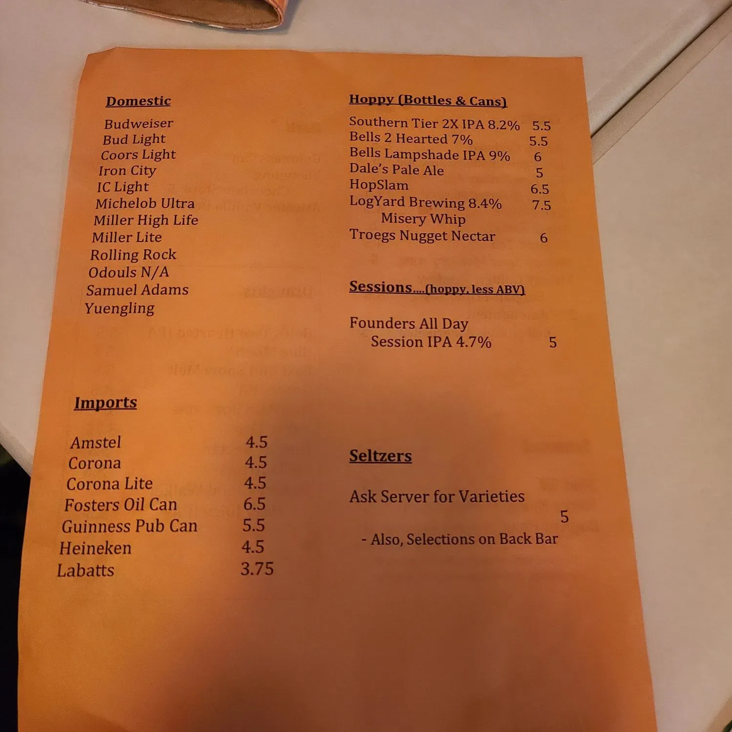 Menu 2