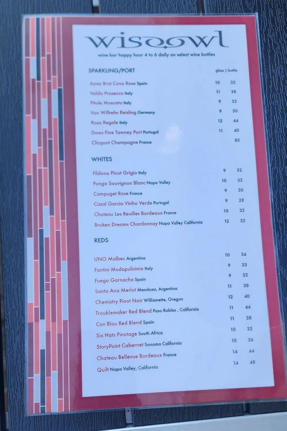 Menu 5