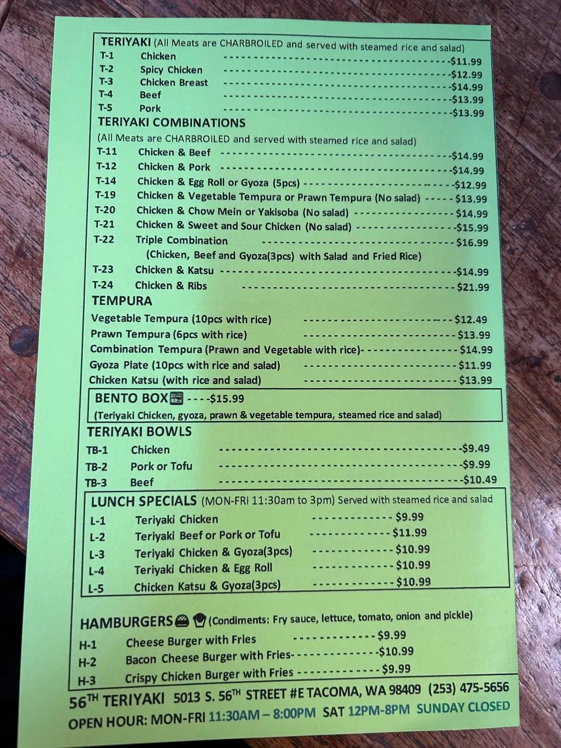 Menu 3