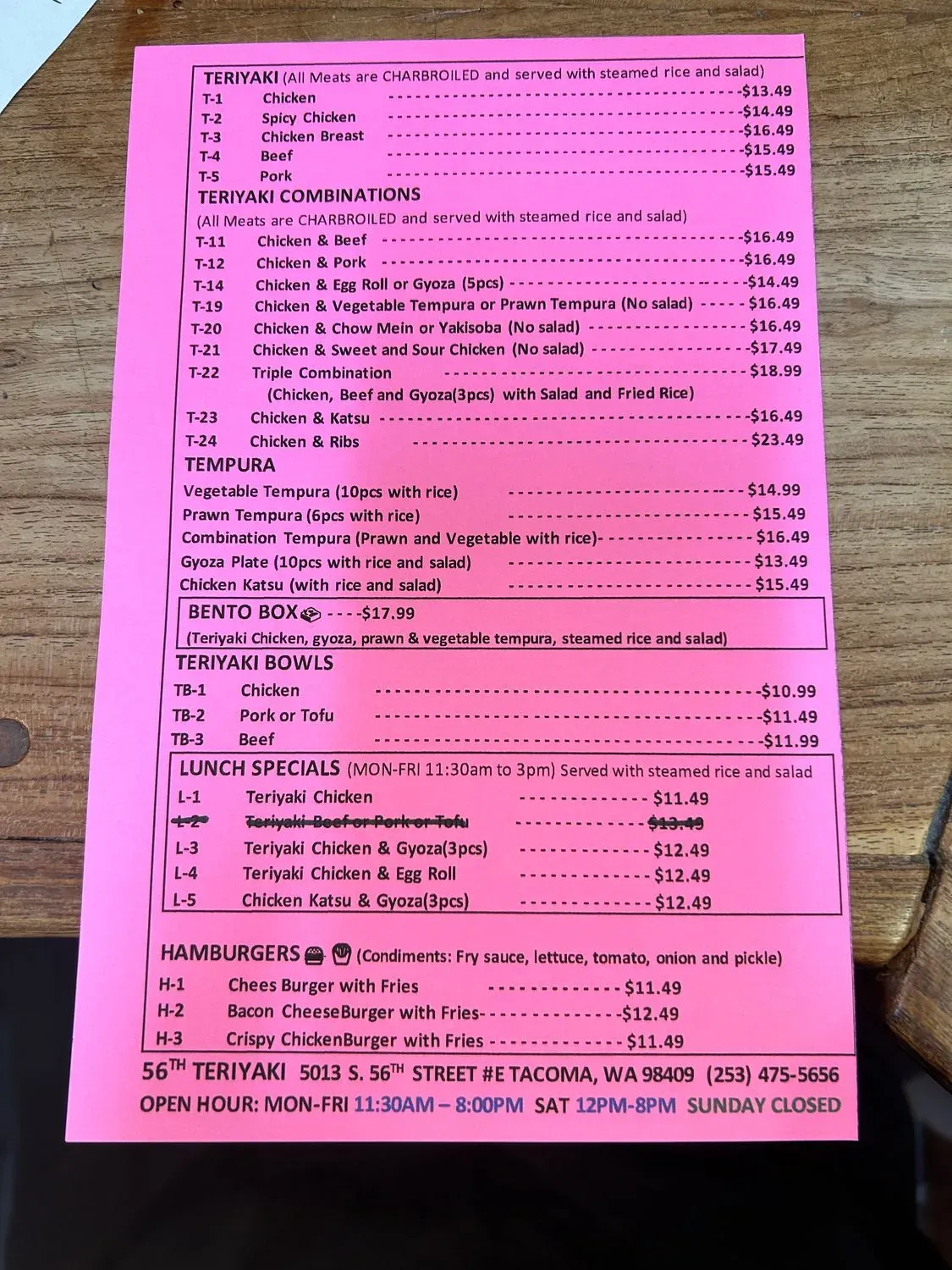 Menu 2