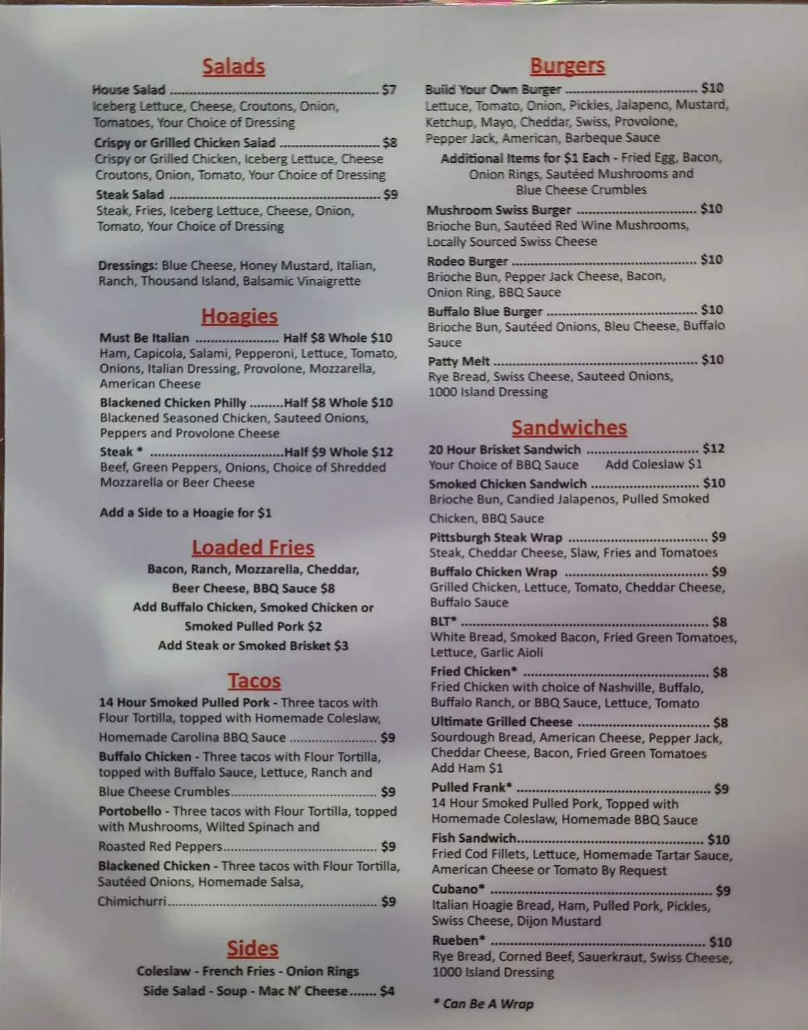 Menu 2