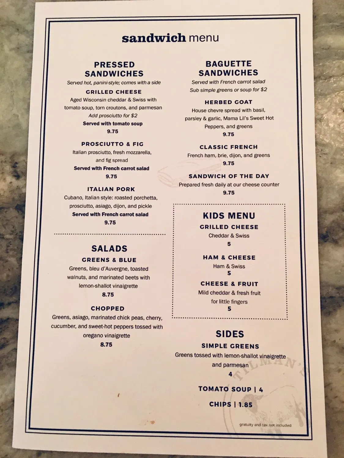 Menu 6