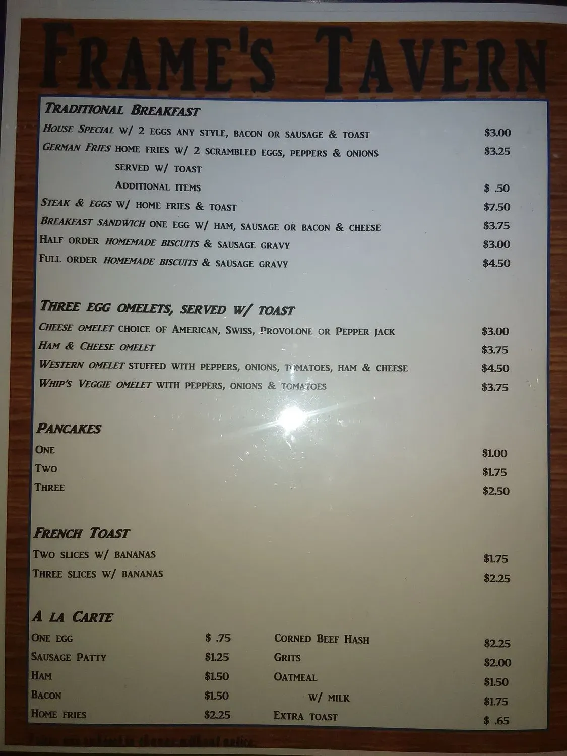 Menu 2