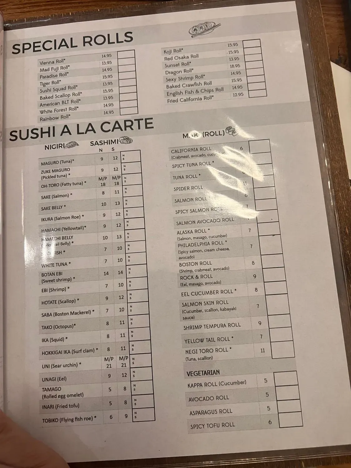 Menu 6