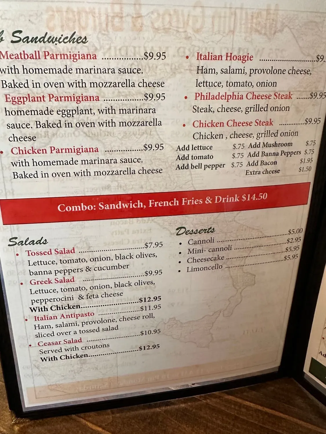 Menu 4