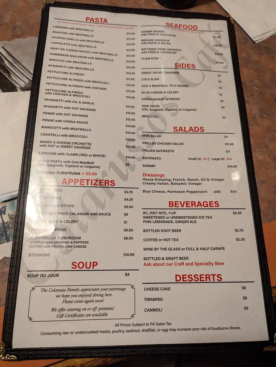 Menu 5