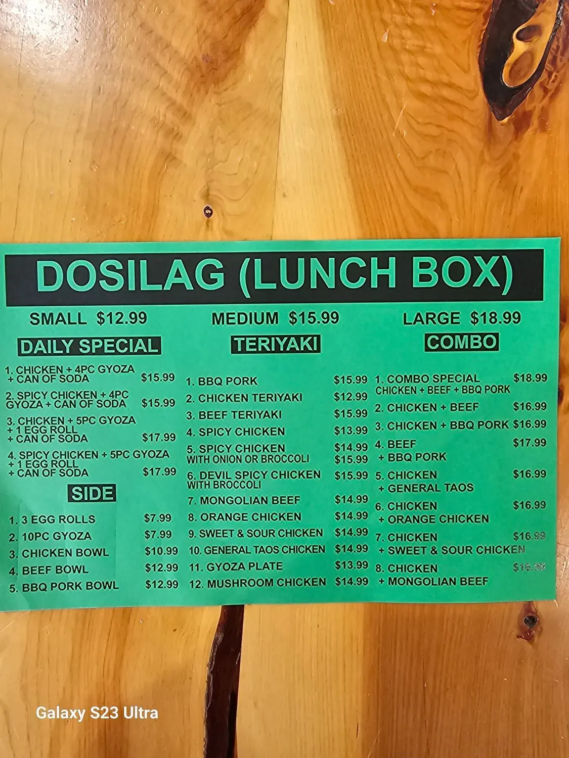 Menu 1