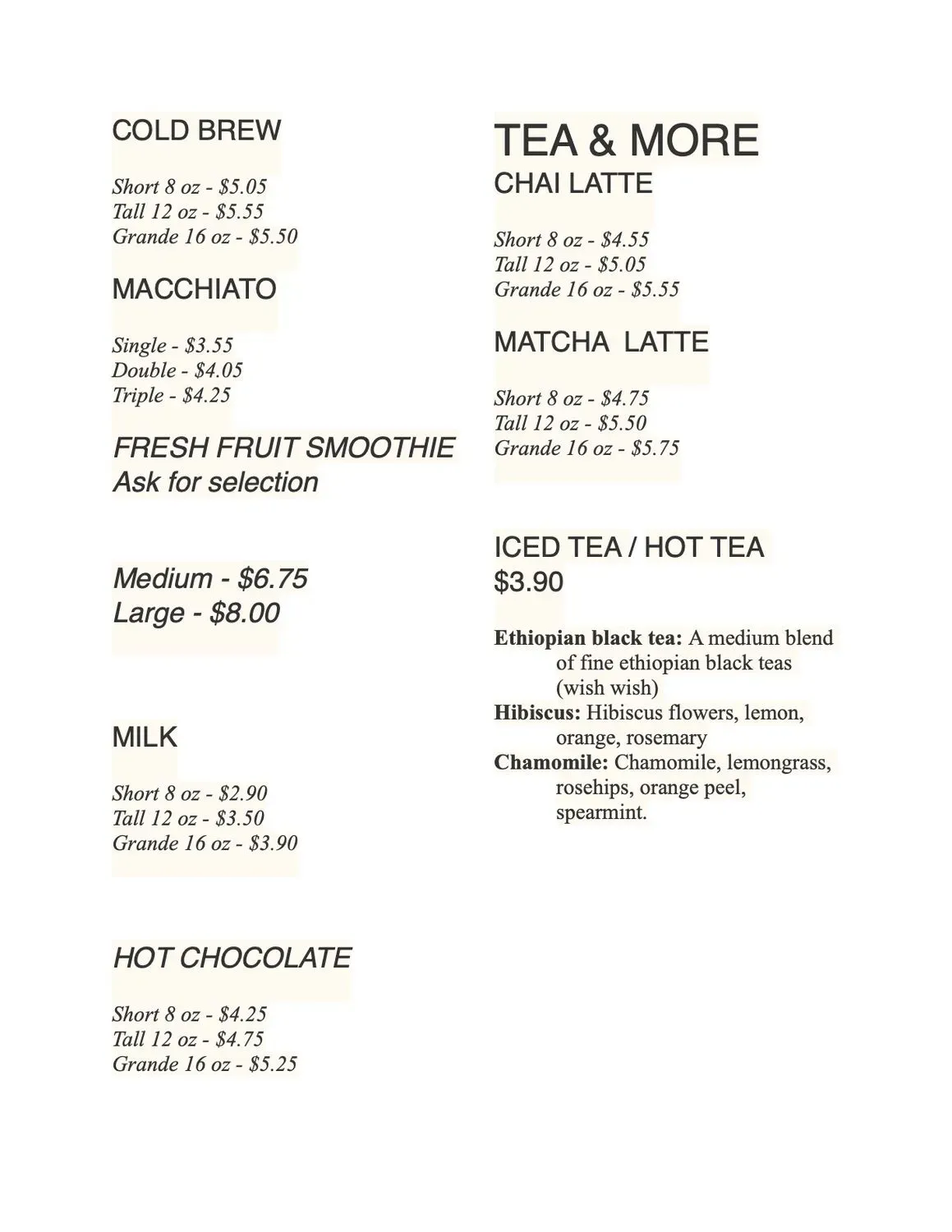 Menu 3