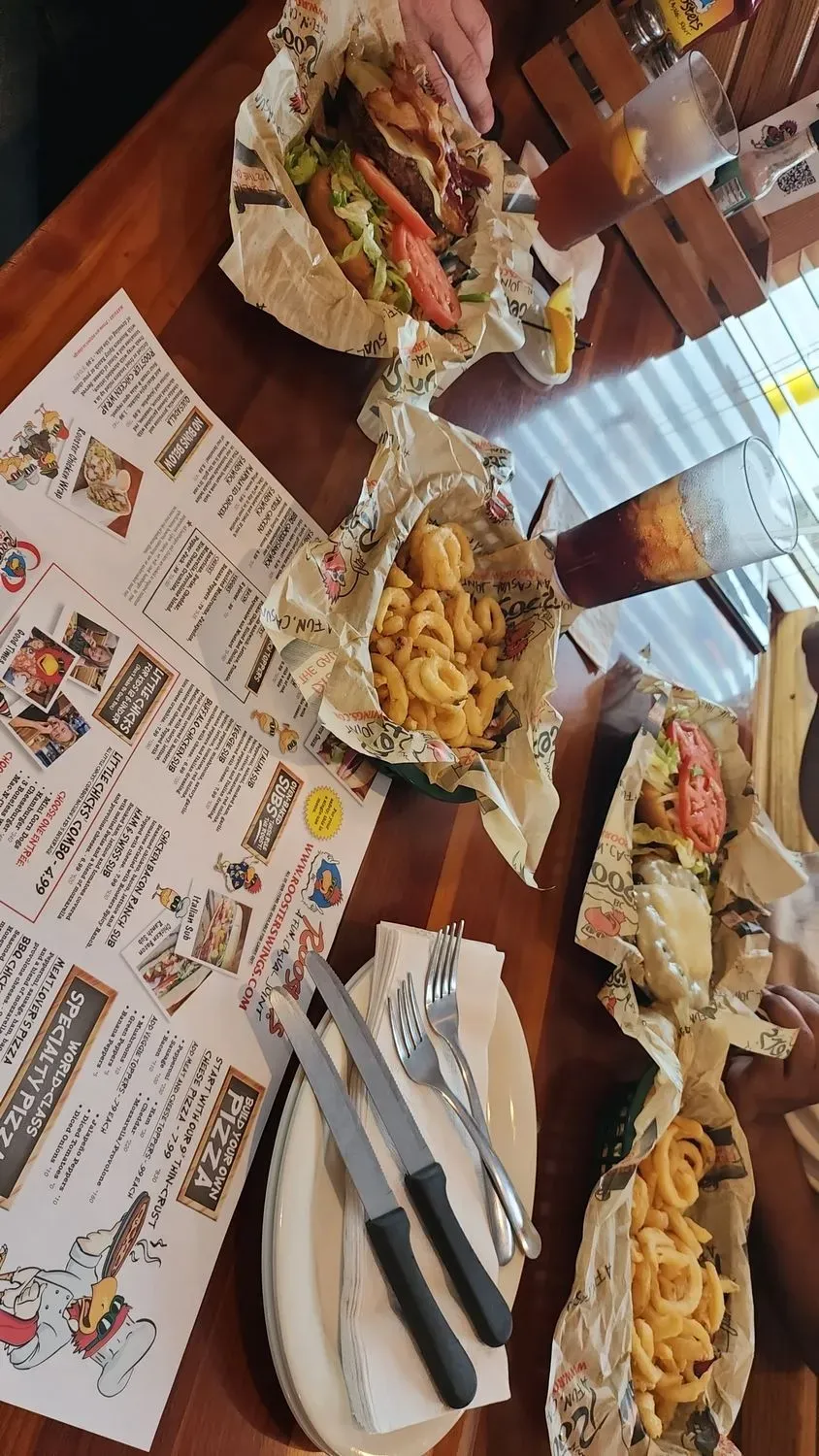 Roosters Menu - Updated October 2025