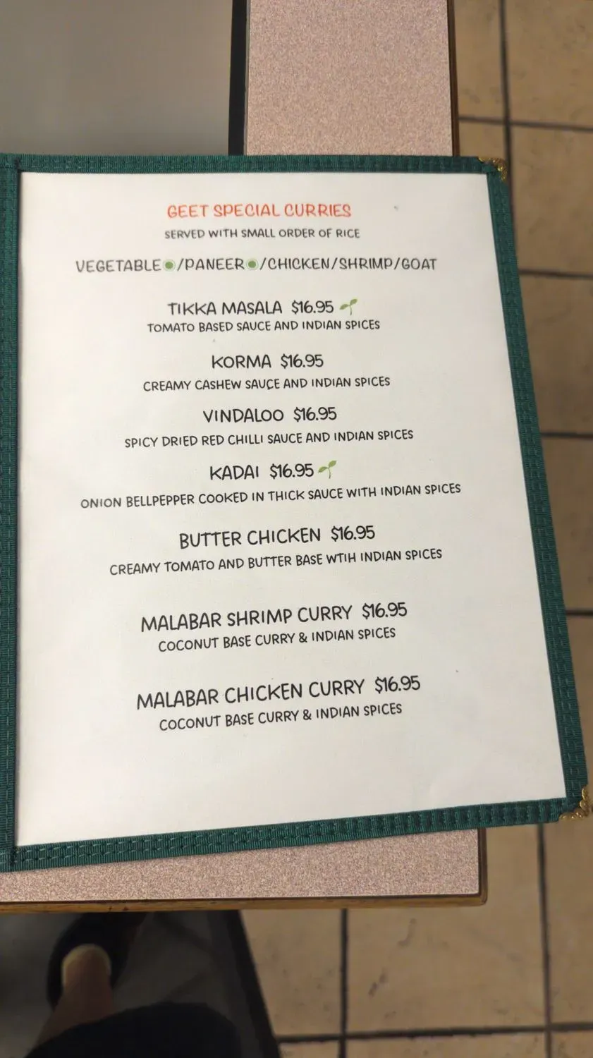 Menu 5