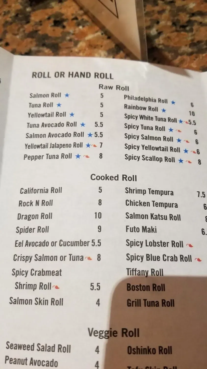 Menu 5