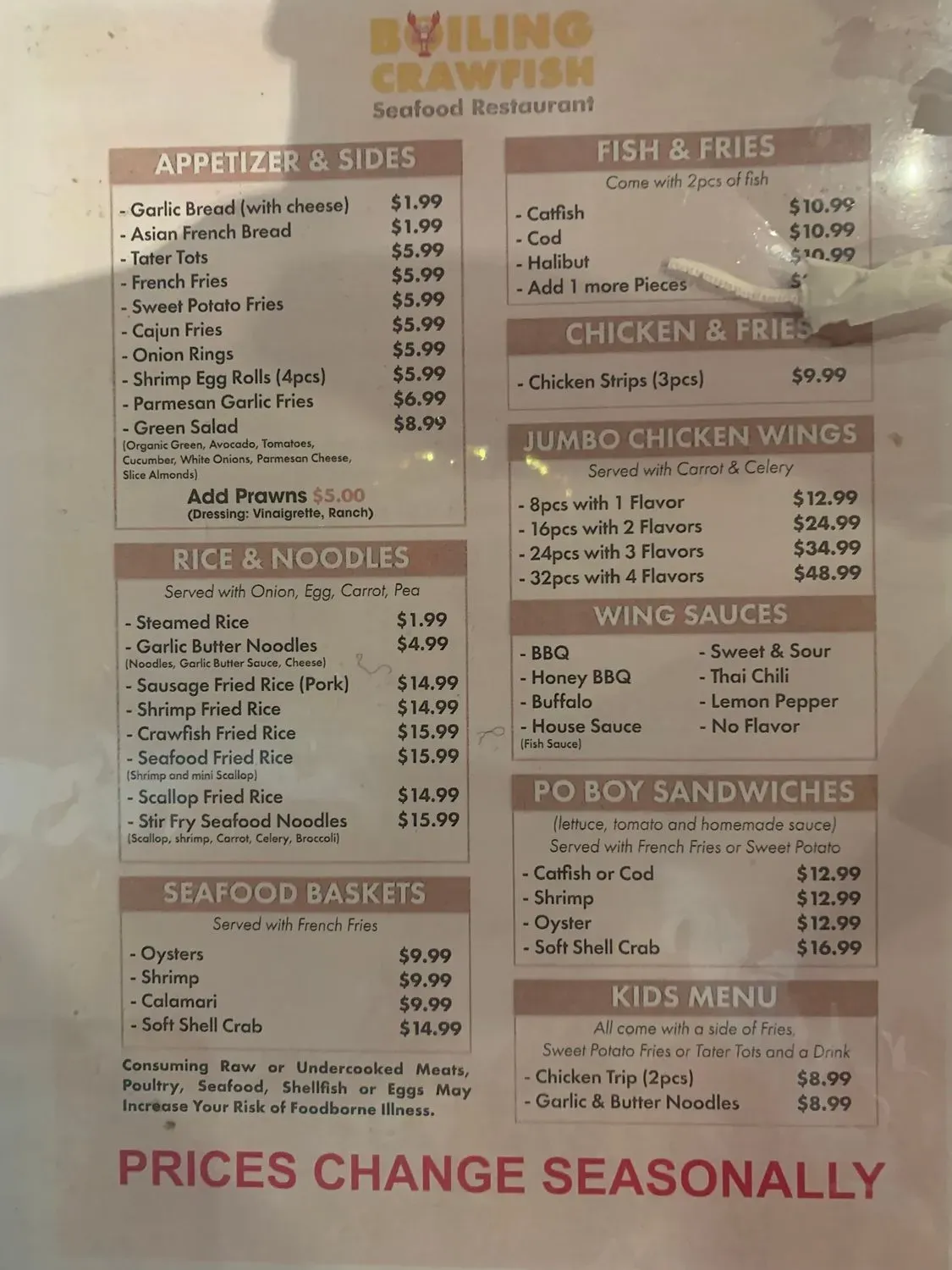 Menu 5