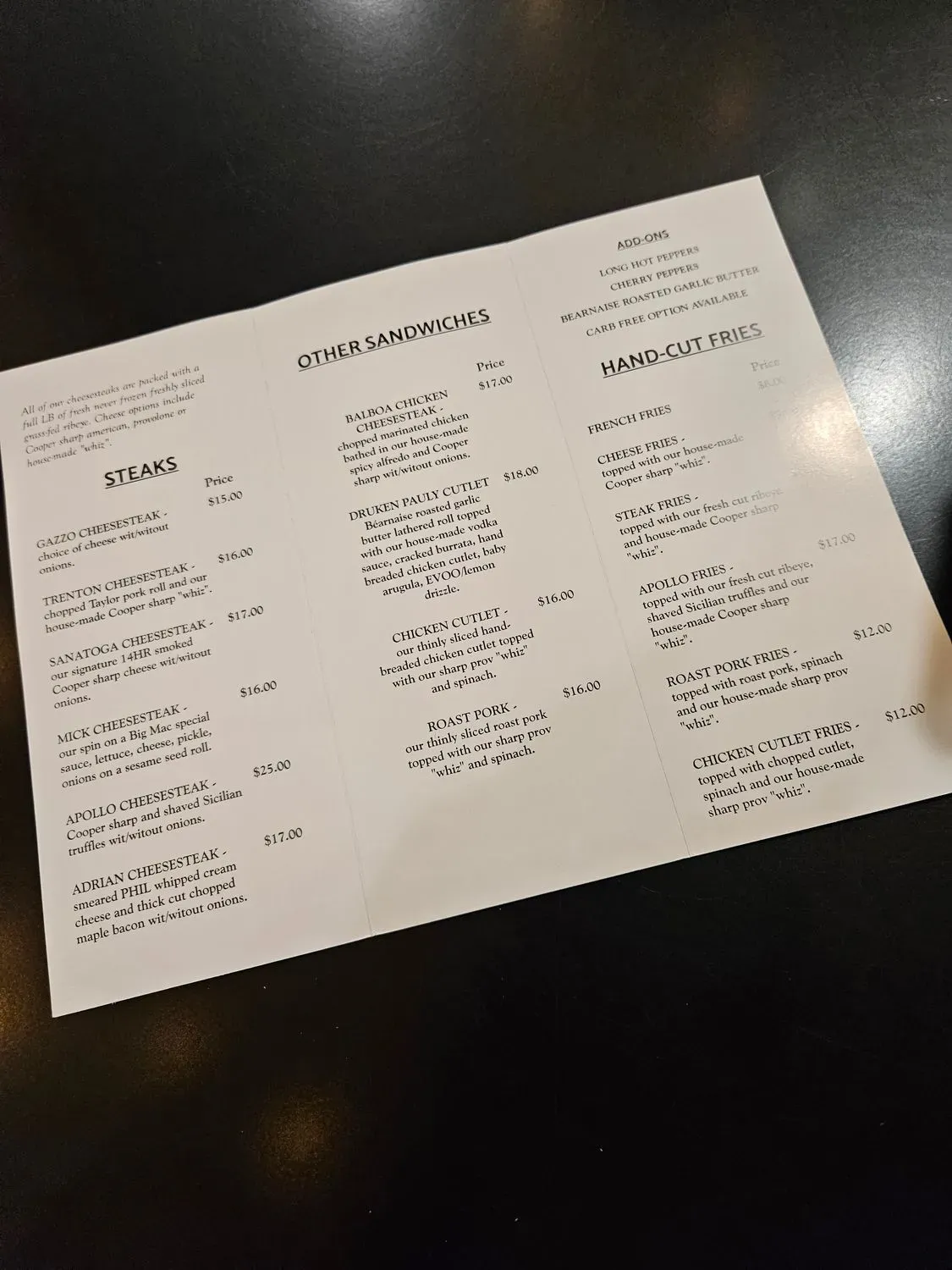 Menu 6