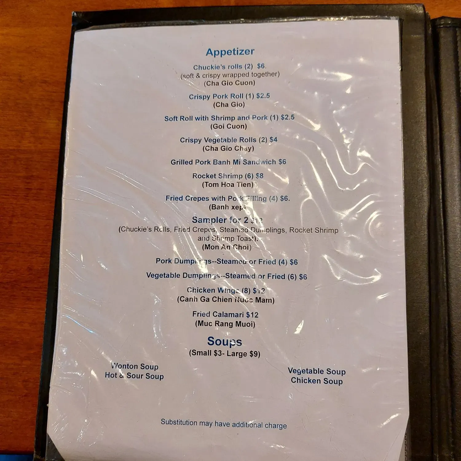 Menu 5