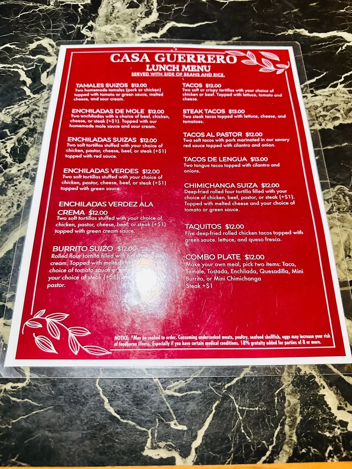 Menu 6