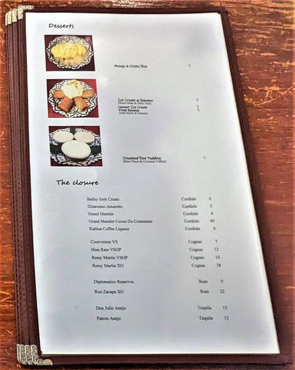 Menu 5