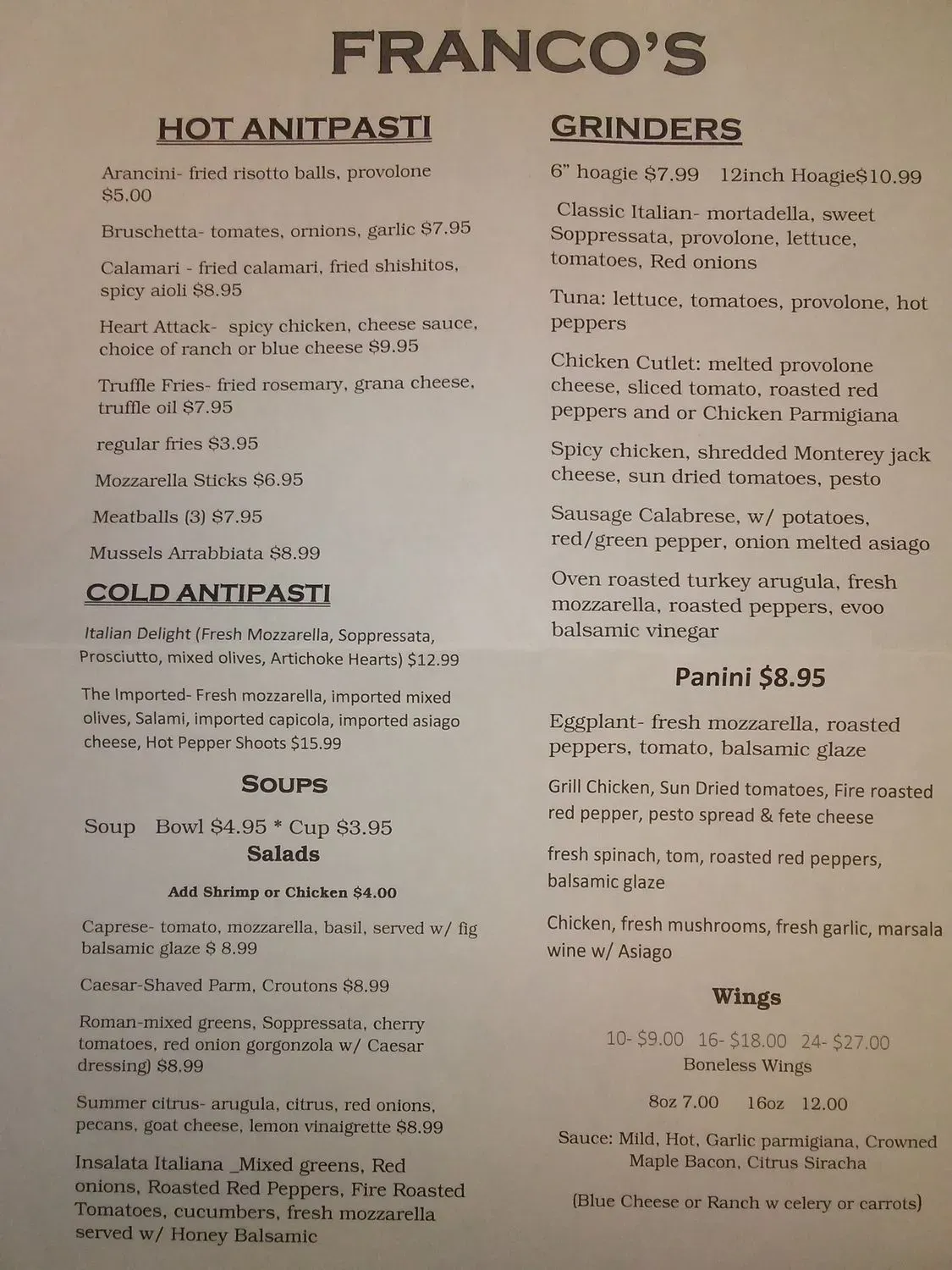 Menu 2